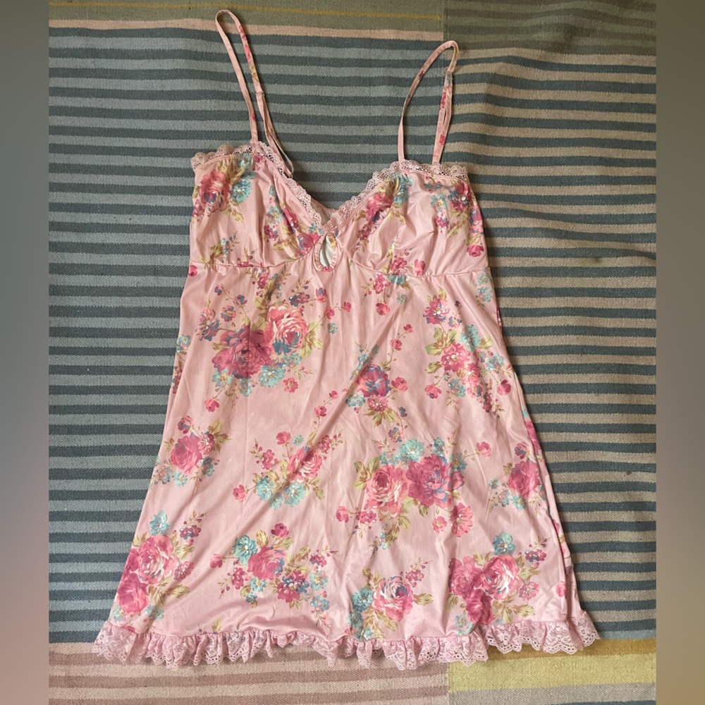 Sugar Thrillz Pink Lace Detail dress